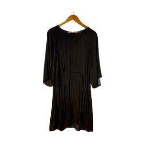 Vince Camuto black silky soft comfy dress in size 14.